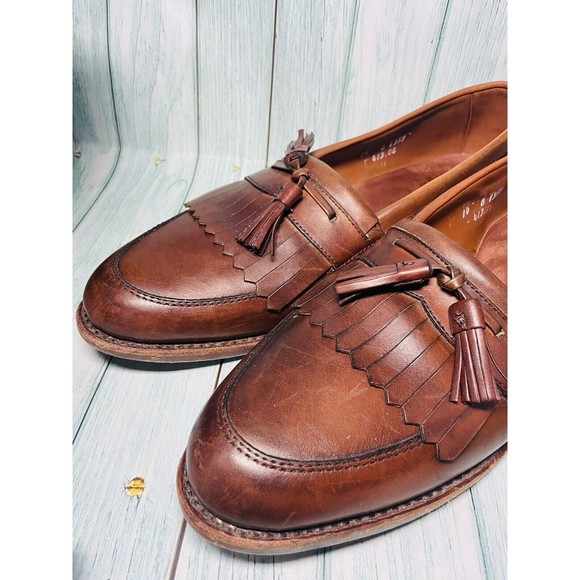 Allen Edmonds Alexandria Mens Size 14B Slip On Dress Shoes Tassel Loafer Brown main image 5